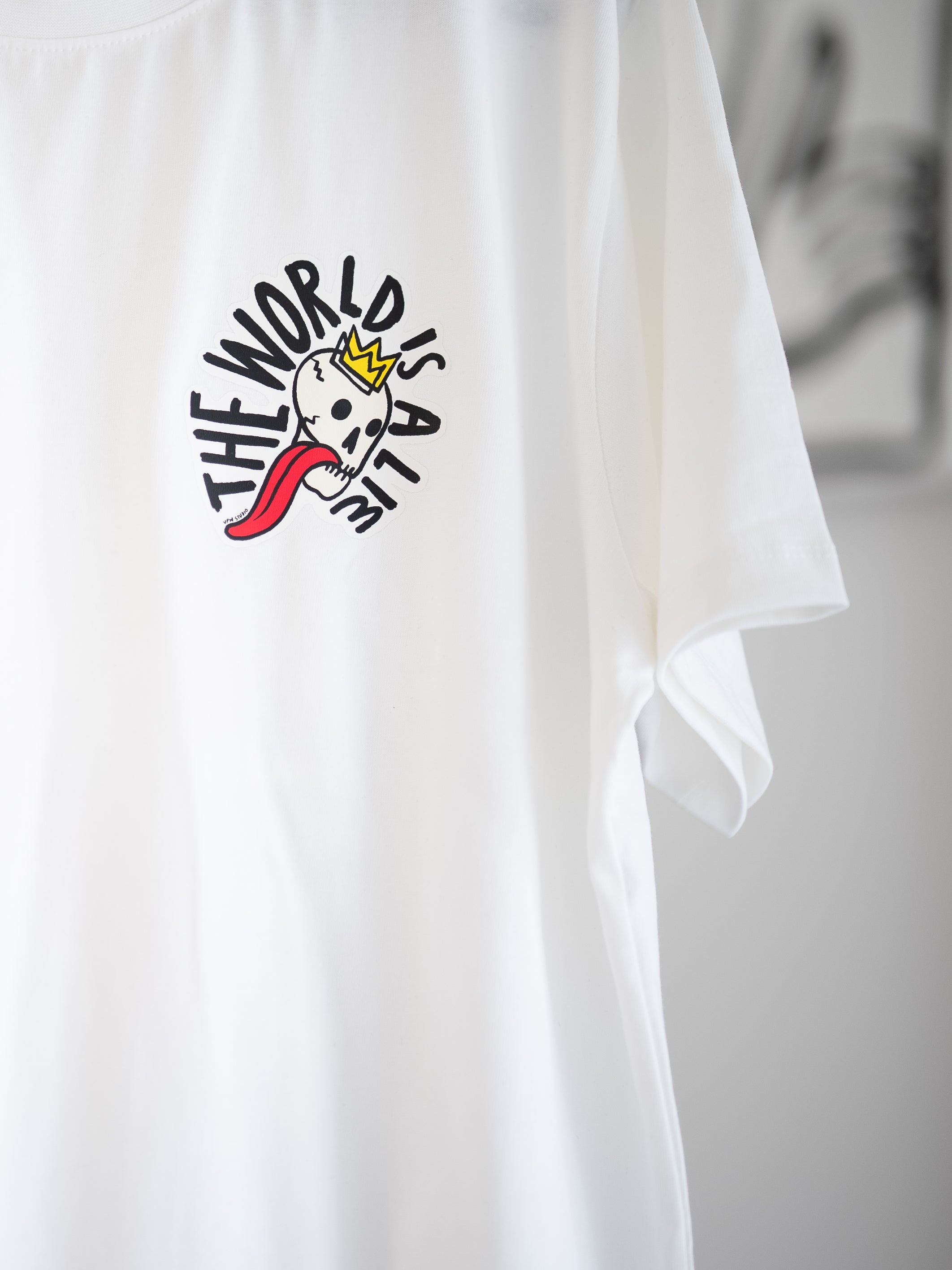 'The World is a Lie' round neck t-shirt