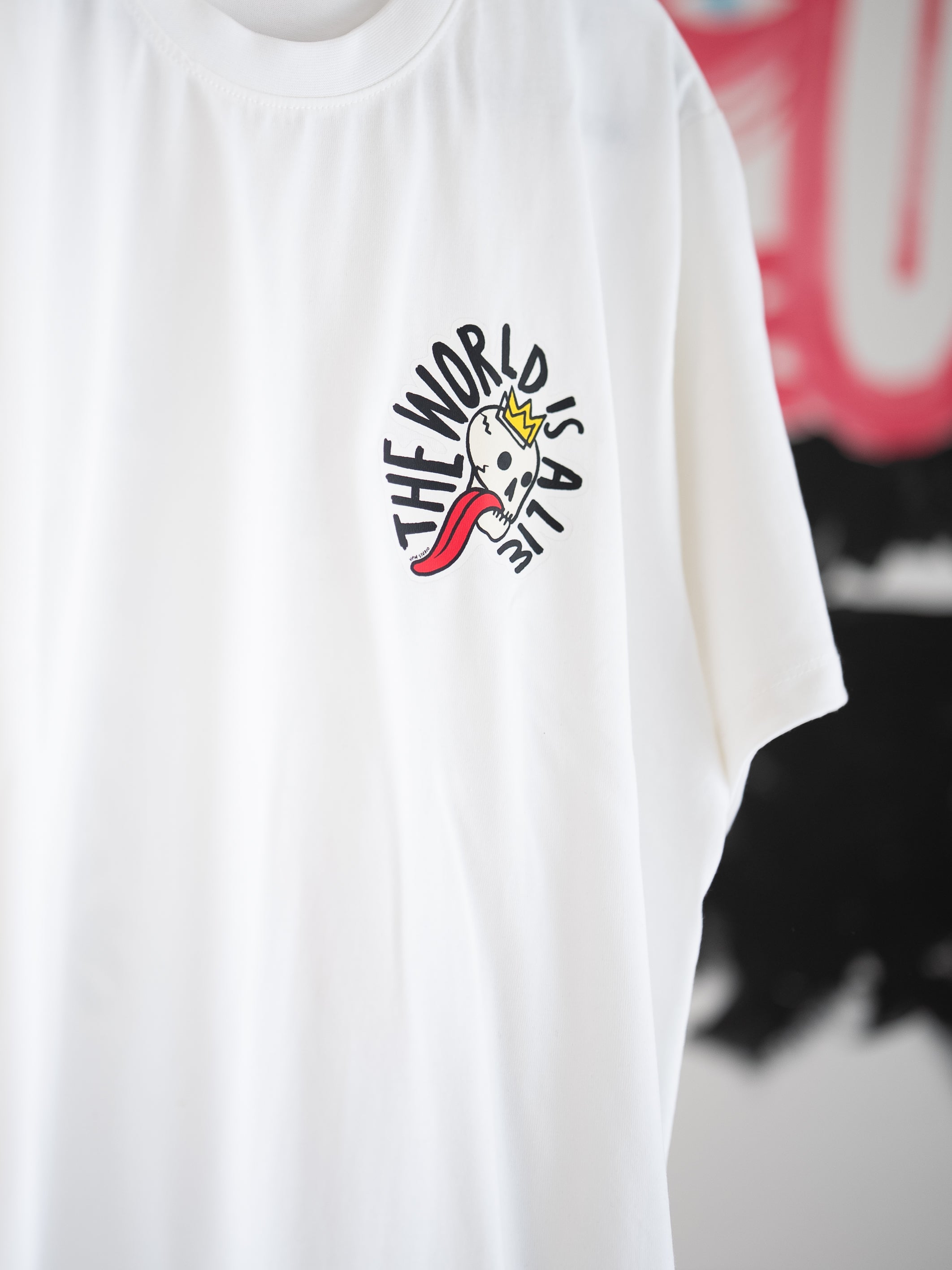 'The World is a Lie' round neck t-shirt